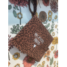 MINI ALBUM GAZE DE COTON LEOPARD FONCE " MES P'TITES PHOTOS" - ATELIER WAGRAM