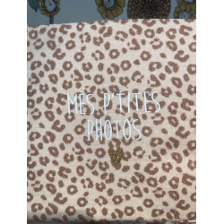 MINI ALBUM GAZE DE COTON LEOPARD CLAIR "MES P'TITES PHOTOS" - ATELIER WAGRAM