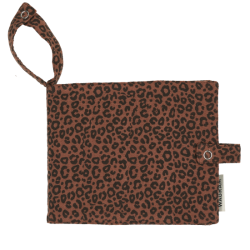 MINI ALBUM GAZE DE COTON LEOPARD FONCE " MES P'TITES PHOTOS" - ATELIER WAGRAM