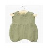 BARBOTEUSE GAZE DE COTON NOA VERT ET SON POCHON - MINIKANE