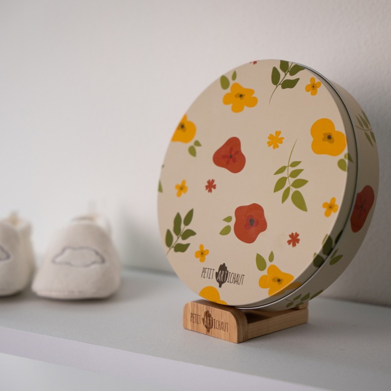 BOITE A EMPREINTES BABY BOX RONDE LITTLE PRAIRIE - PETIT ARTICHAUT