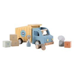 CAMION BENNE ET SES ACCESSOIRES EN BOIS FSC - LITTLE DUTCH