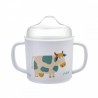 TASSE D' APPRENTISSAGE ANTIDERAPANTE "LA FERME" - PETIT JOUR