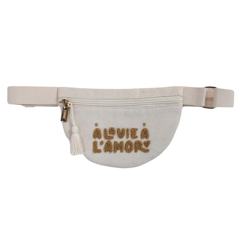 BANANE BEIGE "A LA VIE A L'AMOR" - ZAKUW
