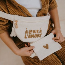 BANANE BEIGE "A LA VIE A L'AMOR" - ZAKUW