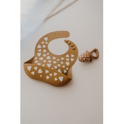 BAVOIR SILICONE COEURS "FALL IN LOVE" CARAMEL - ZAKUW