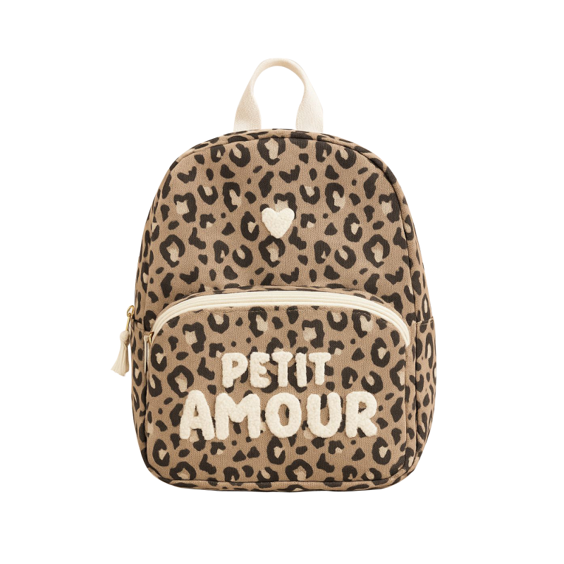 SAC A DOS LEOPARD SAUVAGE "PETIT AMOUR" - ZAKUW