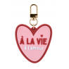 PORTE CLES COEUR "A LA VIE A L'AMOUR" - ATELIER WAGRAM