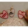 PORTE CLES COEUR "MAMAN D'AMOUR" - ATELIER WAGRAM