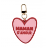 PORTE CLES COEUR "MAMAN D'AMOUR" - ATELIER WAGRAM