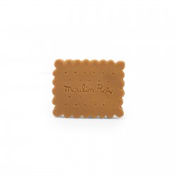 BISCUIT DE DENTITION EN CAOUTCHOUC NATUREL "PUCE ET PILOU" - MOULIN ROTY