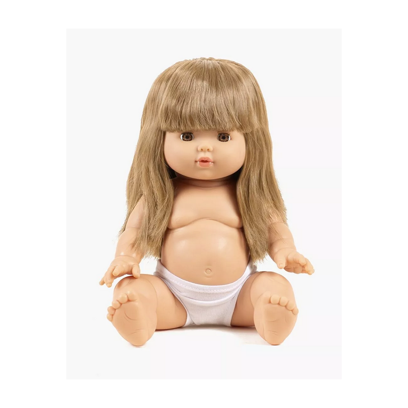 POUPÉE BLONDE AUX CHEVEUX LONGS AVEC FRANGE NINA - MINIKANE