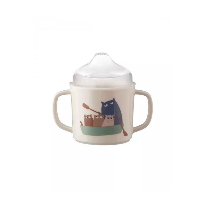 TASSE D' APPRENTISSAGE ANTIDERAPANTE "LES CHATS MARINS" - PETIT JOUR