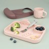 ASSIETTE COMPARTIMENTS PEEKABOO ROSE - DONE BY DEER -