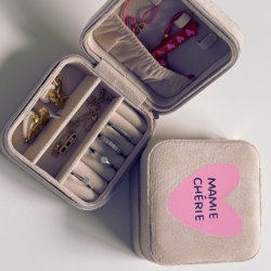 BOITE A BIJOUX CREME "MES JOLIS BIJOUX" - ATELIER WAGRAM