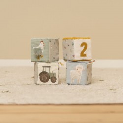 LOT DE 4 CUBES DOUX LITTLE FARM - LITTLE DUTCH