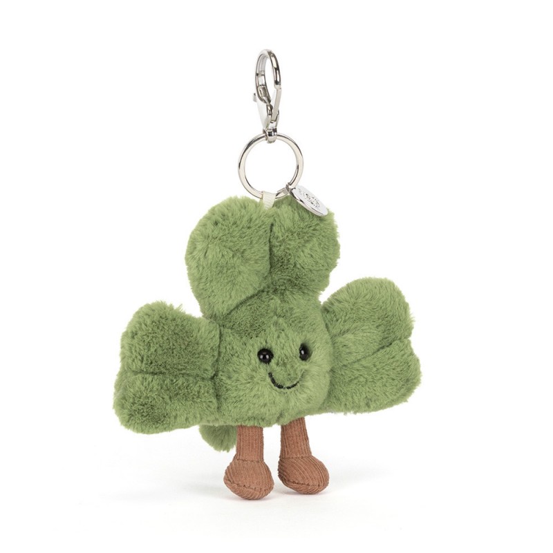 PORTE CLES TREFLE SIOFRA SHAMROCK AMUSEABLES TREFLE BAG CHARM - JELLYCAT