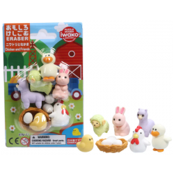 SET DE GOMMES PUZZLE POULE...