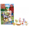SET DE GOMMES PUZZLE POULE ET SES AMIS IWAKO - TROUSSELIER