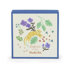 DOUDOU PLAT TIGRE BABOO "LA FORET MAWA" - MOULIN ROTY