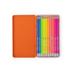 BOITE DE 12 CRAYONS NEON "LES SCHMOUKS" - MOULIN ROTY