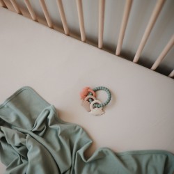 ANNEAU DE DENTITION EN SILICONE "DINOSAURE" - MUSHIE