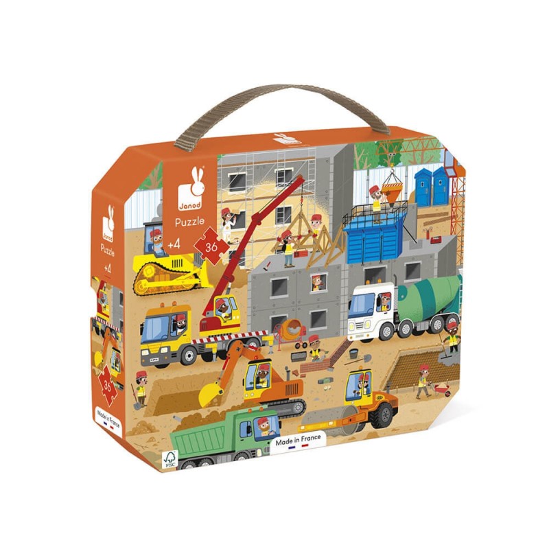 VALISETTE PUZZLE "CHANTIER" - JANOD