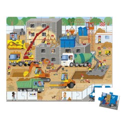VALISETTE PUZZLE "CHANTIER" - JANOD