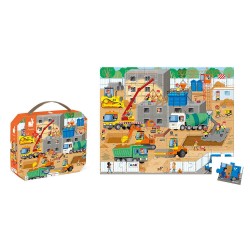 VALISETTE PUZZLE "CHANTIER" - JANOD