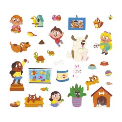 MAGNETI'STORIES "ANIMAUX DOMESTIQUES" - JANOD