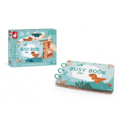 BUSY BOOK "LES DINOSAURES" FRANCAIS / ANGLAIS - JANOD