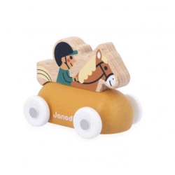 VOITURE CAVALIER EN BOIS...