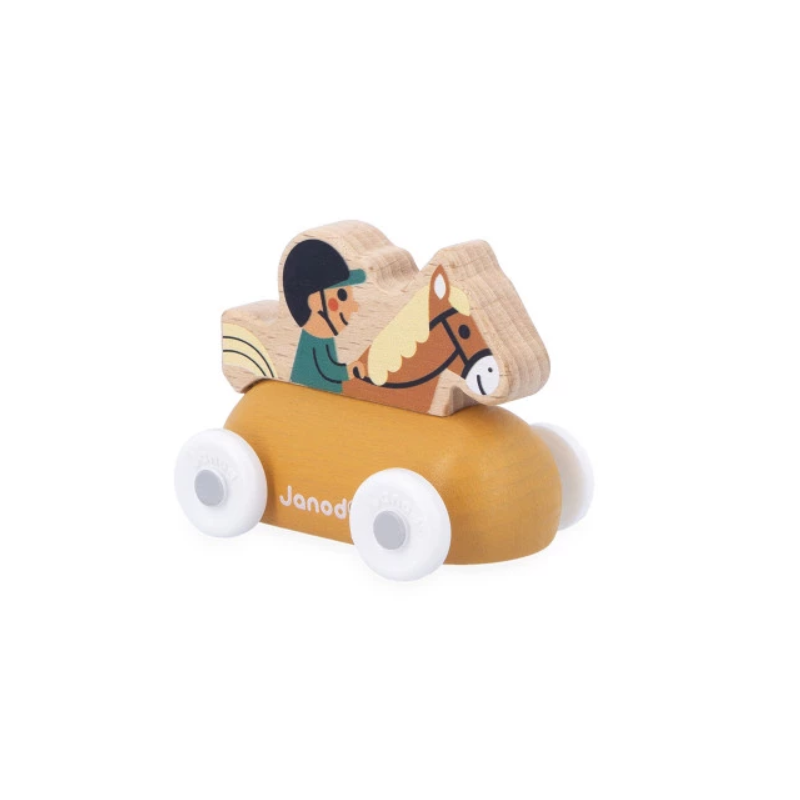 VOITURE CAVALIER EN BOIS "CROSS ROADS" - JANOD