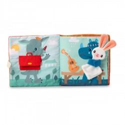 LIVRE D'ACTIVITES EN TISSU "STELLA ET SON DOUDOU" - LILLIPUTIENS