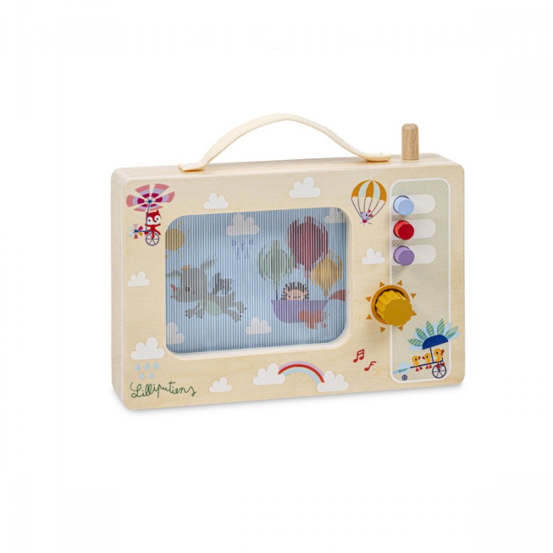 BOITE A MUSIQUE EN BOIS TÉLÉ "JOE LE DRAGON S'ENVOLE" - LILLIPUTIENS