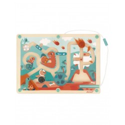 LABYRINTHE A BILLES MAGNETIQUE "DINO" - JANOD