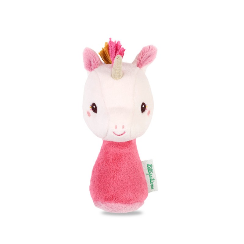 HOCHET EN TISSU PIOU "LENA LA LICORNE" - LILLIPUTIENS