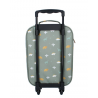 VALISE A ROULETTES VERTE / DINOSAURES - KIDZROOM