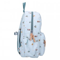 SAC A DOS BLEU ET VÉHICULES - KIDZROOM