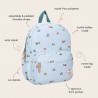 SAC A DOS BLEU ET VÉHICULES - KIDZROOM