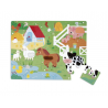 PUZZLE TACTILE "LA FERME" - JANOD