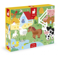 PUZZLE TACTILE "LA FERME" - JANOD