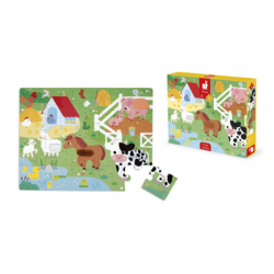 PUZZLE TACTILE "LA FERME" - JANOD