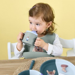 TASSE D'APRENTISSAGE ANTIDERAPANTE "TINY TEAM CHIEN" - LASSIG