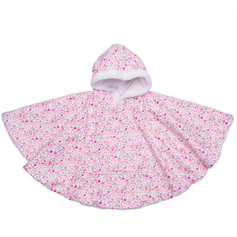 CIRÉ PONCHO BÉBÉ LIBERTY / SHERPA BLANC - BB AND CO