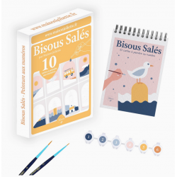 PEINTURE AUX NUMEROS "BISOUS SALÉS" - MAISON JOLIETTE