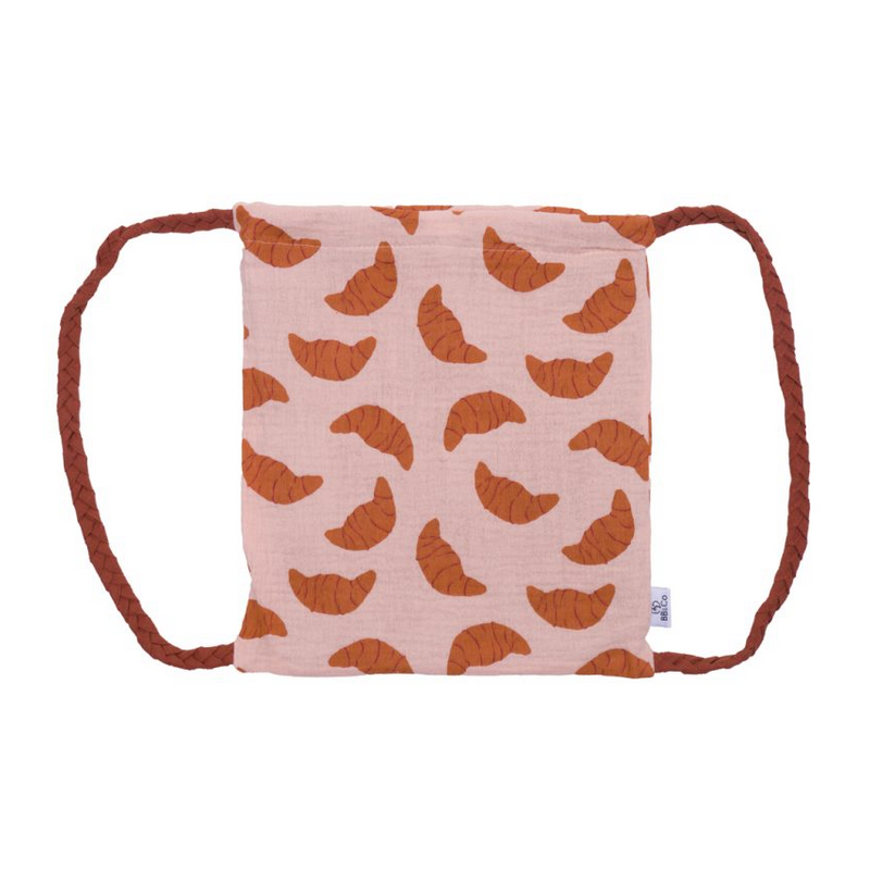 SAC À DOS ENFANT EN GAZE DE COTON "CROISSANTS" - BB AND CO