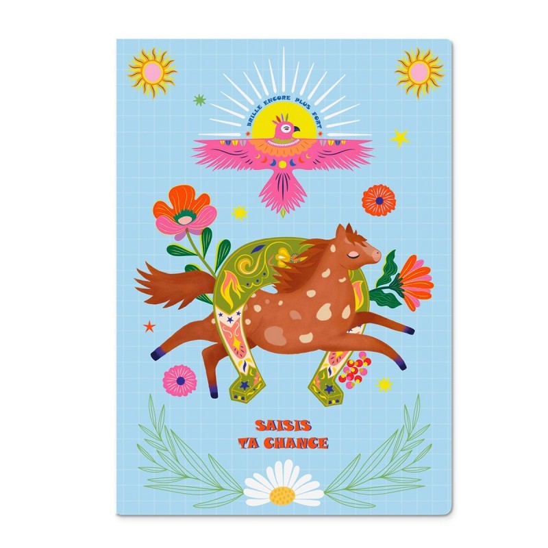 CARNET DE NOTES 48 PAGES - SAISIS TA CHANCE "FAR WEST" - HIRONDELLES & COMPAGNIE