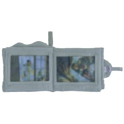MINI ALBUM PHOTOS GAZE DE COTON NUAGE VERT DE GRIS - BB AND CO