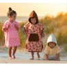 PONCHO DE BAIN EN BAMBOU ET GAZE DE COTON "CROISSANTS" 3/5 ANS - BB AND CO